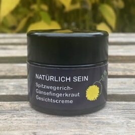 Gesichtscreme <br>für trockene und reifere Haut <br><br>Spitzwegerich-Gänsefingerkraut-Creme<br> <br><br><br>regenerierend & <br>harmonisierend