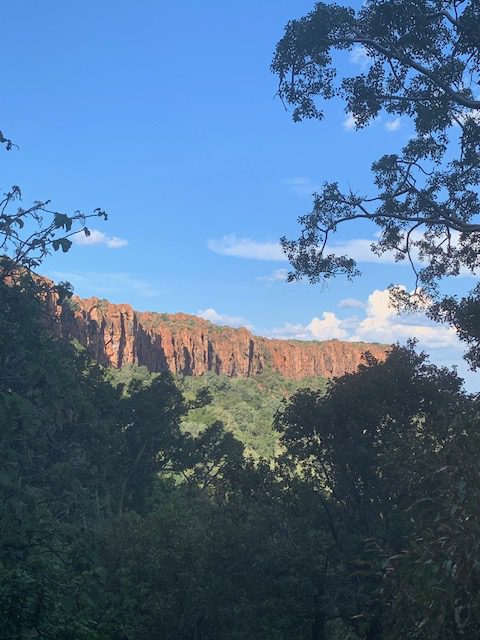 Namibia, Naturreise Namibia, Camping Namibia, Waterberg Plateau Campsite, Namibia mit Jeep, Namibia mit Dachzelt, Paviane, Panorama Namibia